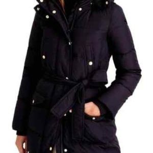 NWT J Crew Puffier Coat Jacket Parka M No Hoodie
